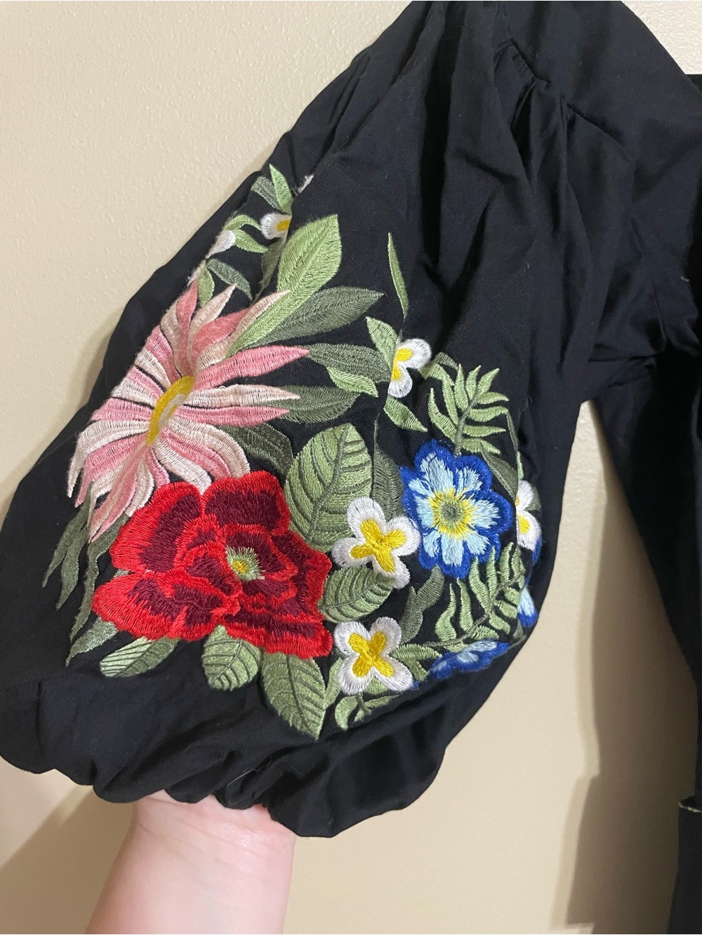 Fanm mon Maude Dress Embroidered cotton midi cottagecore size small - Picture 3 of 7
